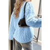 image:imageCicy Bell Womens Oversized Cable Knit Sweaters Fall Casual Long Sleeve Crewneck Chunky Loose Fit Pullover TopsBlue
