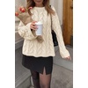 image:imageCicy Bell Womens Oversized Cable Knit Sweaters Fall Casual Long Sleeve Crewneck Chunky Loose Fit Pullover TopsCream