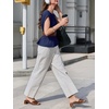 image:imageCicy Bell Womens Peplum Tops Summer Babydoll TShirts Dressy Casual Blouse  Crew NeckCap SleevePleatedBusiness CasualWork Office TeesTrendy FashionElegant Ladies Solid ShirtsFormal OutfitsNavy