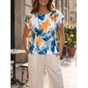 image:imageCicy Bell Womens Peplum Tops Summer Babydoll TShirts Dressy Casual Blouse  Crew NeckCap SleevePleatedBusiness CasualWork Office TeesTrendy FashionElegant Ladies Solid ShirtsFormal OutfitsBlueyellow
