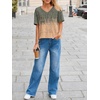 image:imageCicy Bell Womens Summer V Neck T Shirts Casual Short Sleeve Flowy Tops Cute Loose Fit Basic TeesGray Orange
