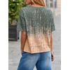image:imageCicy Bell Womens Summer V Neck T Shirts Casual Short Sleeve Flowy Tops Cute Loose Fit Basic TeesGray Orange