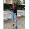 image:imageCicy Bell Womens Cropped Tweed Blazers Jacket Collarless Button Down Coats  Business Dressy Casual Trendy Work Office Fall Winter Spring FashionBlack