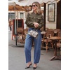 image:imageCicy Bell Womens Cropped Tweed Blazers Jacket Collarless Button Down Coats  Business Dressy Casual Trendy Work Office Fall Winter Spring FashionCoffee