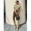 image:imageCicy Bell Womens Cropped Tweed Blazers Jacket Collarless Button Down Coats  Business Dressy Casual Trendy Work Office Fall Winter Spring FashionLight Green
