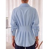 image:imageCicy Bell Women Striped Peplum Button Shirts Business Casual Pleated BlouseBlue