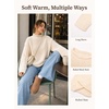 image:imageCicy Bell Womens Cropped Sweater Rolled Neck Knit Fall Pullover TopsBlack