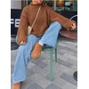 image:imageCicy Bell Womens Cropped Sweater Rolled Neck Knit Fall Pullover TopsBrown