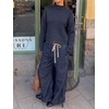 image:imageCicy Bell Womens Cropped Sweater Rolled Neck Knit Fall Pullover TopsNavy