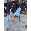 image:imageCicy Bell Womens Cropped Sweater Rolled Neck Knit Fall Pullover TopsNavy