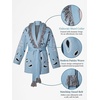 image:imageCicy Bell Womens Fringe Cardigan Printed Long Sleeve V Neck Belt SweatersGrey