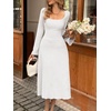 image:imageCicy Bell Womens Sweater Maxi Dress Long Sleeve Fall Knit Midi DressesWhite