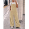 image:imageCicy Bell Womens Corduroy Bib Overalls Wide Leg Baggy JumpsuitsKhaki