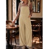 image:imageCicy Bell Womens Corduroy Bib Overalls Wide Leg Baggy JumpsuitsKhaki