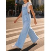 image:imageCicy Bell Womens Bib Denim Overalls Adjustable Straps Flared Jean JumpsuitLight Blue