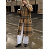 image:imageCicy Bell Womens Plaid Trench Coat Fall Lapel Single Breasted Long JacketArmy Green