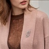 image:imageCicy Bell Initial Brooch Pins 18k Gold Plated Letter BroochSilverM